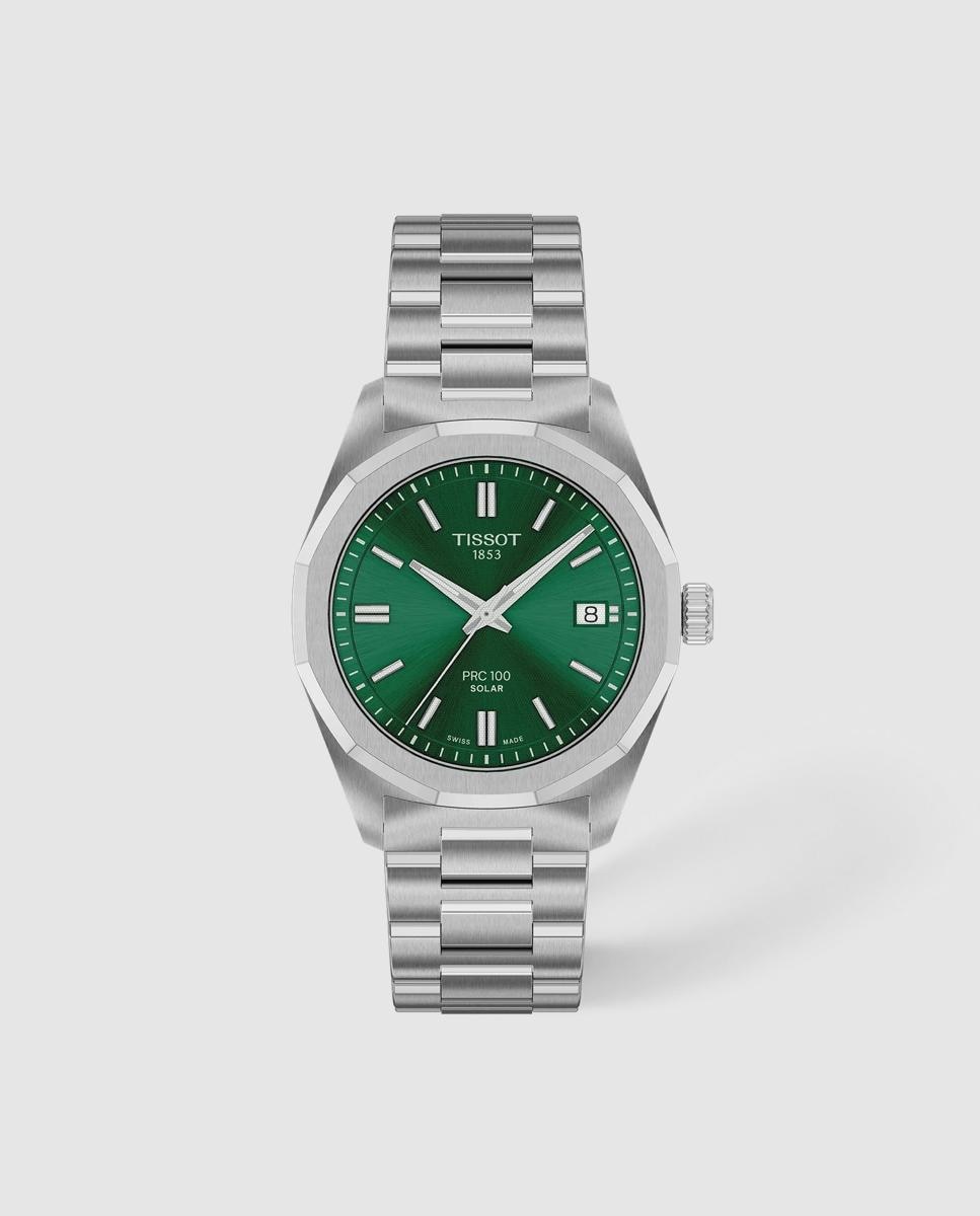 Reloj de mujer tissot prc 100 solar 34mm de acero - Plata Plata-1