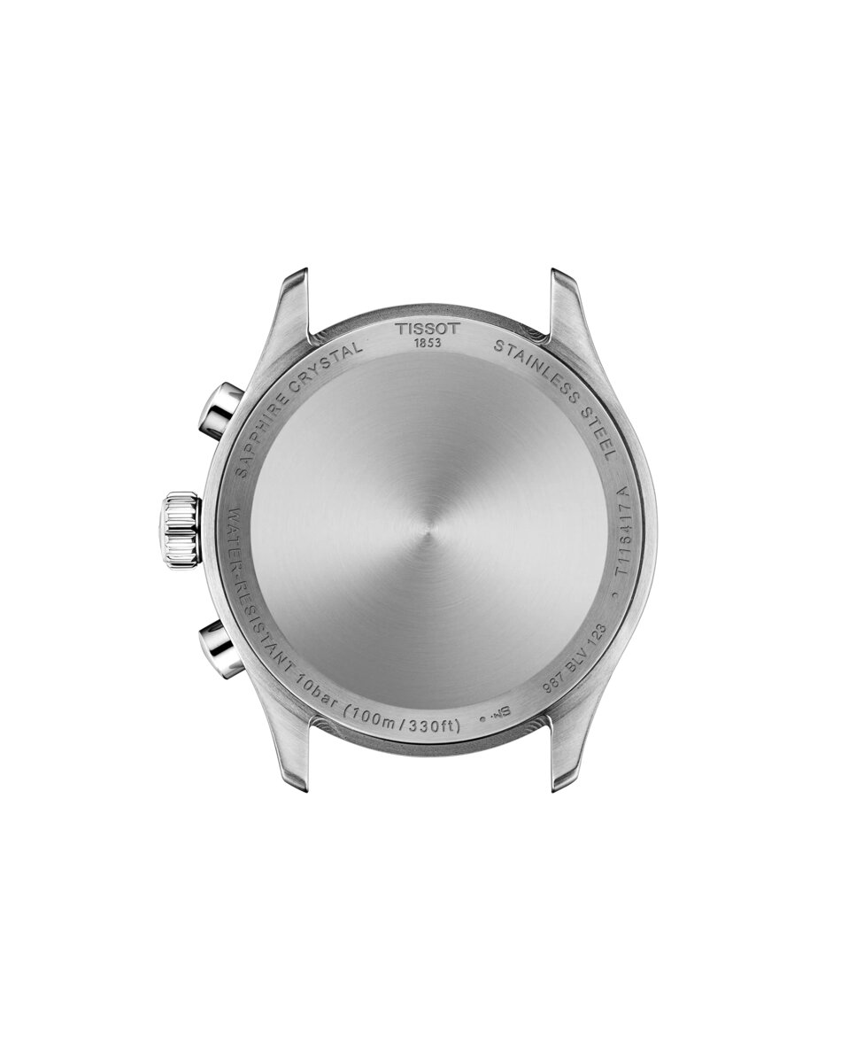 Reloj de hombre tissot chrono l cuarzo de acero y esfera azul - Plata Plata-2