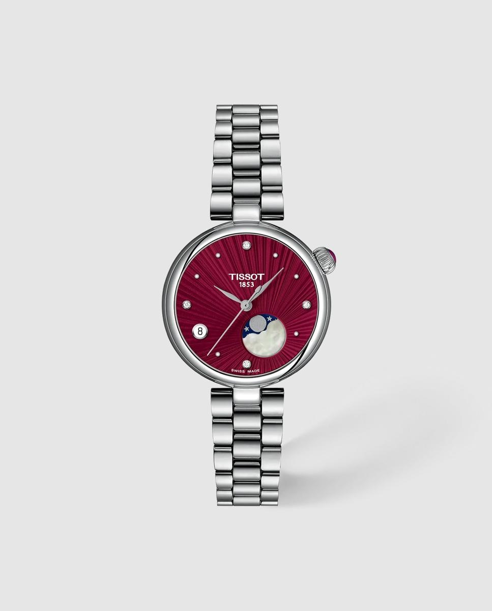 Imagen 0 de Reloj de mujer tissot desir moonphase 29.6mm de acero Plata