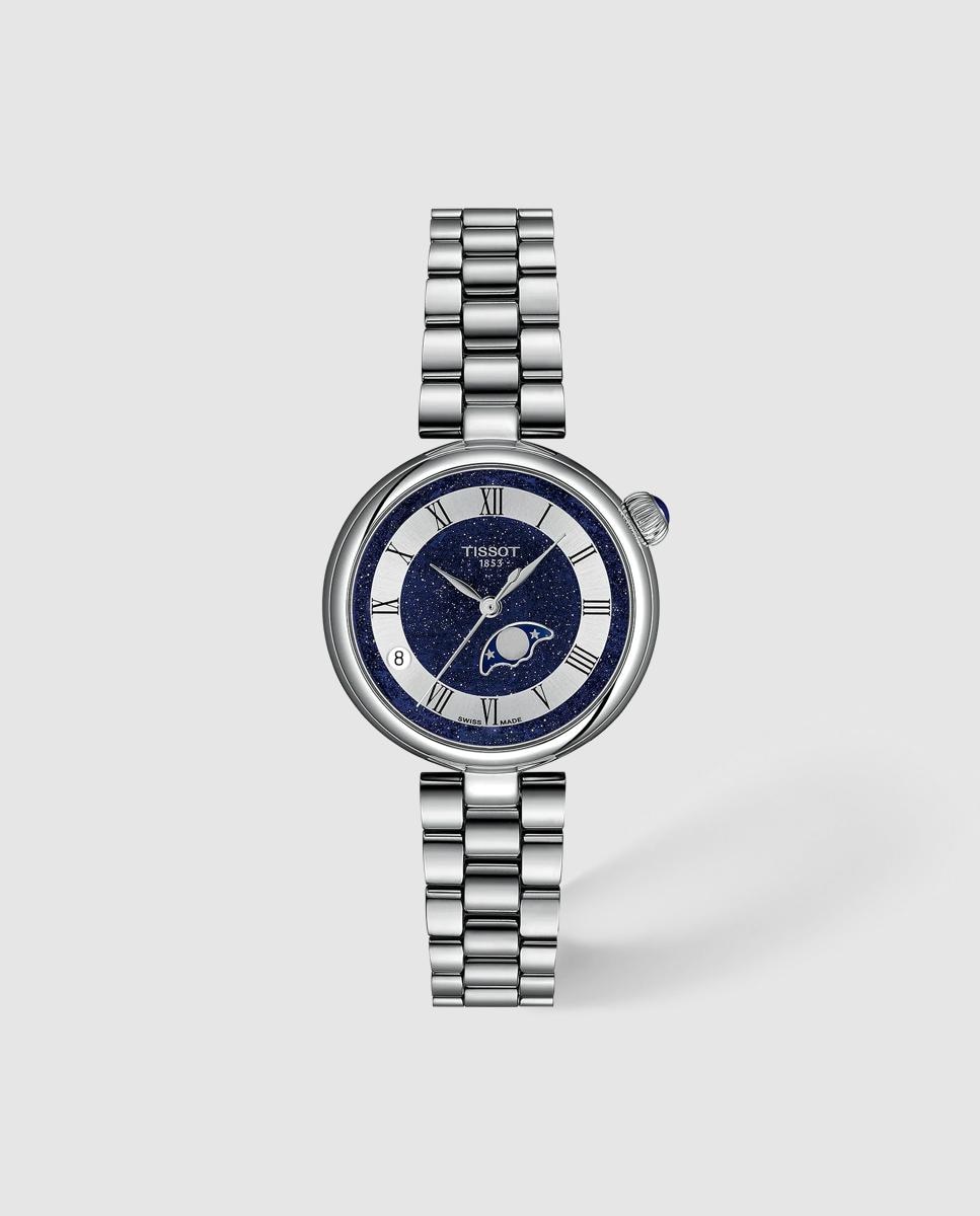 Imagen 0 de Reloj de mujer tissot desir moonphase 29.6mm de acero Plata