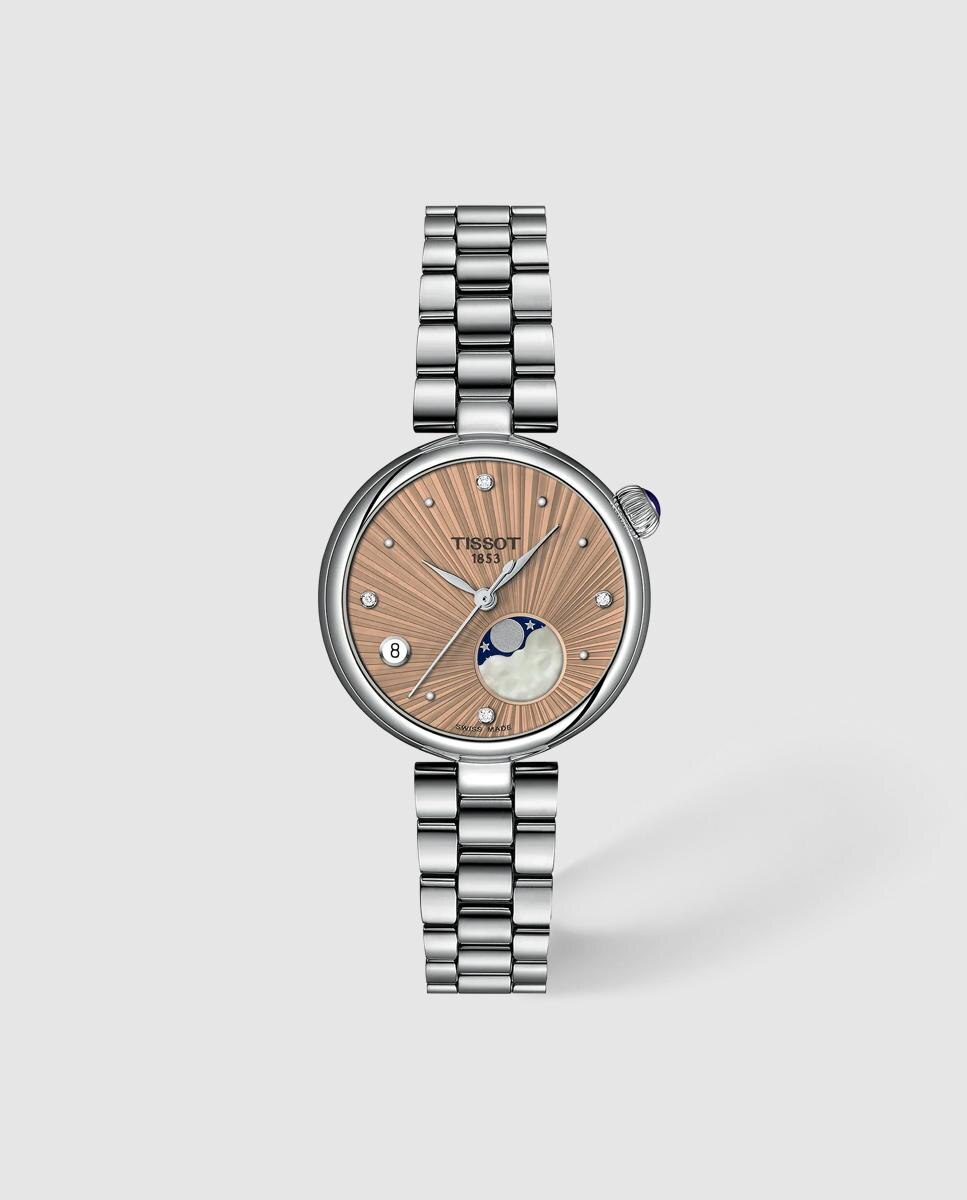 Imagen 0 de Reloj de mujer tissot desir moonphase 29.6mm de acero Plata