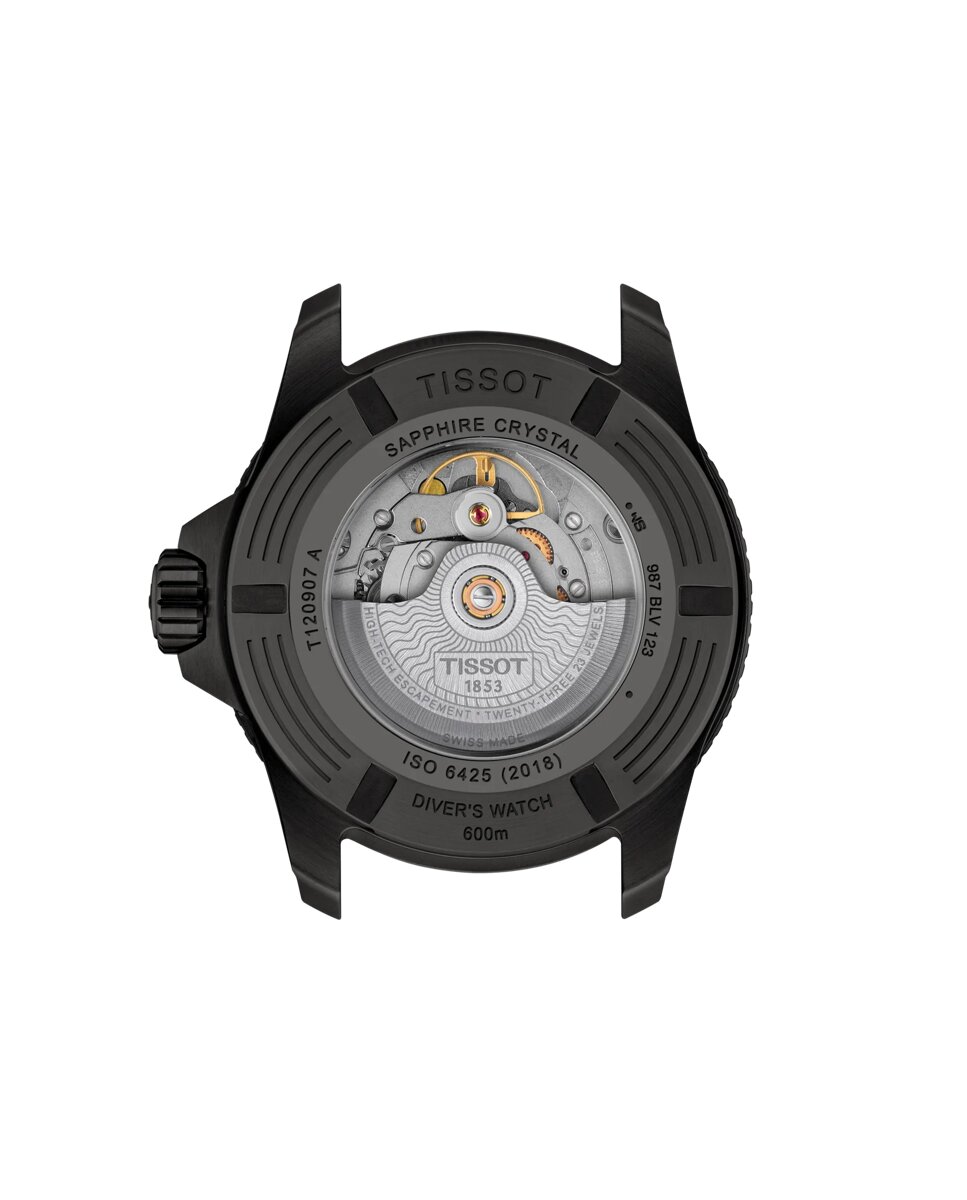 Reloj de hombre tissot seastar 2000 automático de caucho y esfera azul degradado - Azul marino Azul marino-2