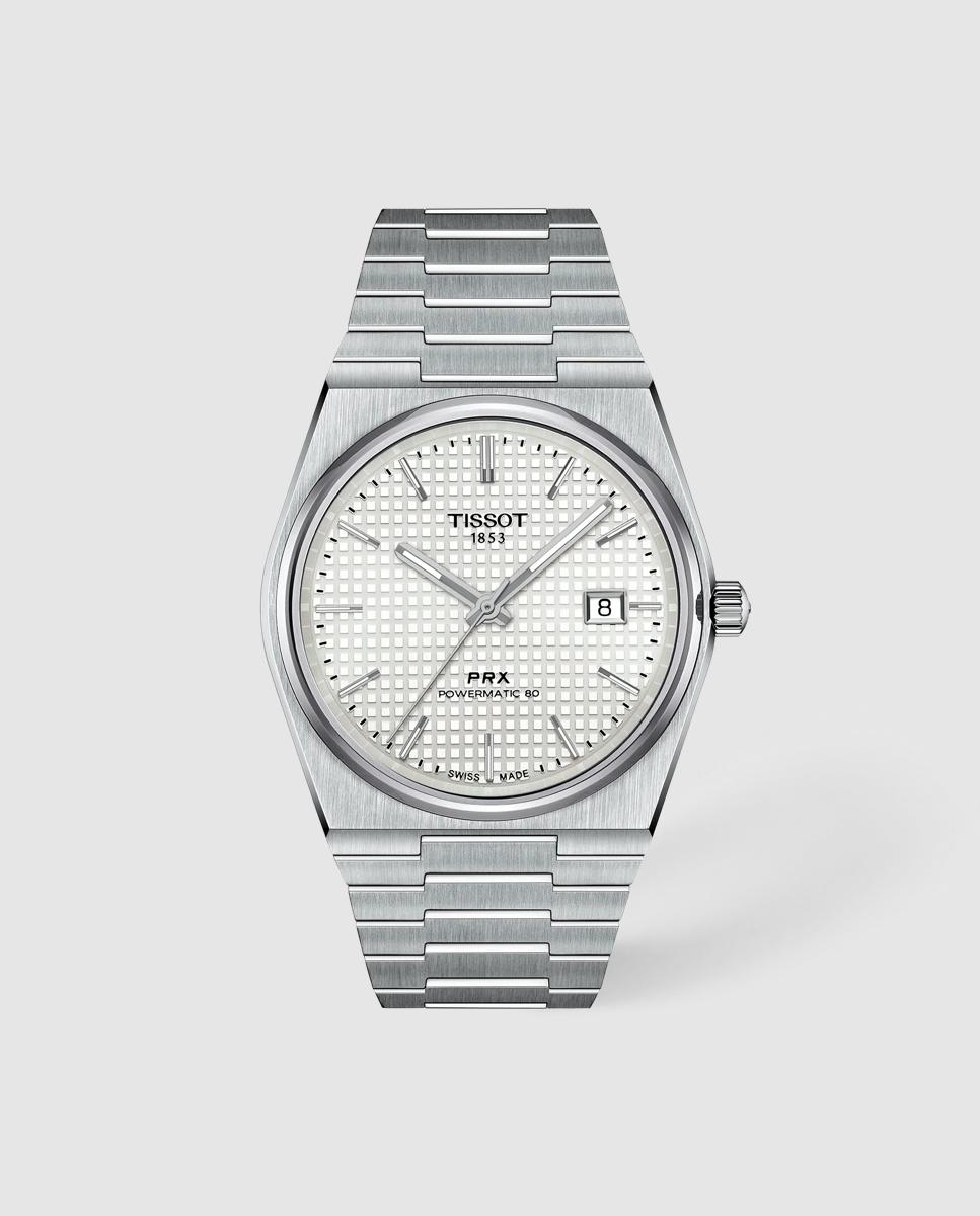 Imagen 1 de Reloj automático de hombre tissot prx 40mm de acero Plata