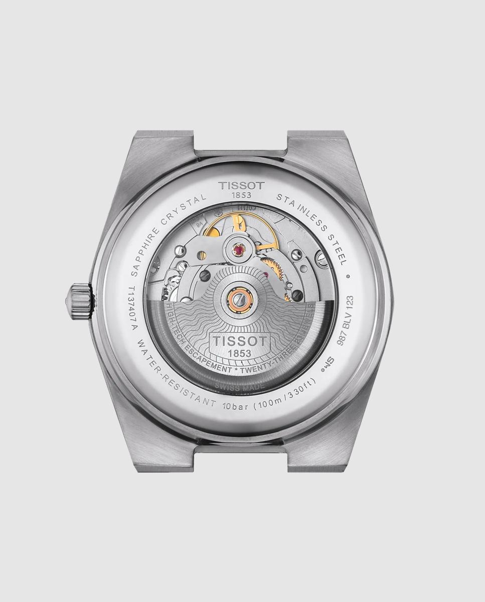 Imagen 2 de Reloj automático de hombre tissot prx 40mm de acero - Plata Plata