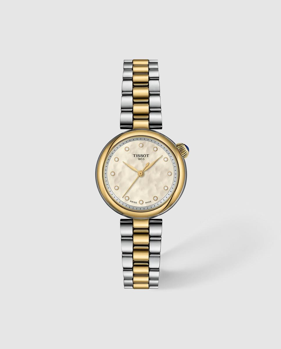 Imagen 0 de Reloj de mujer tissot desir 28mm de acero Oro / Plata