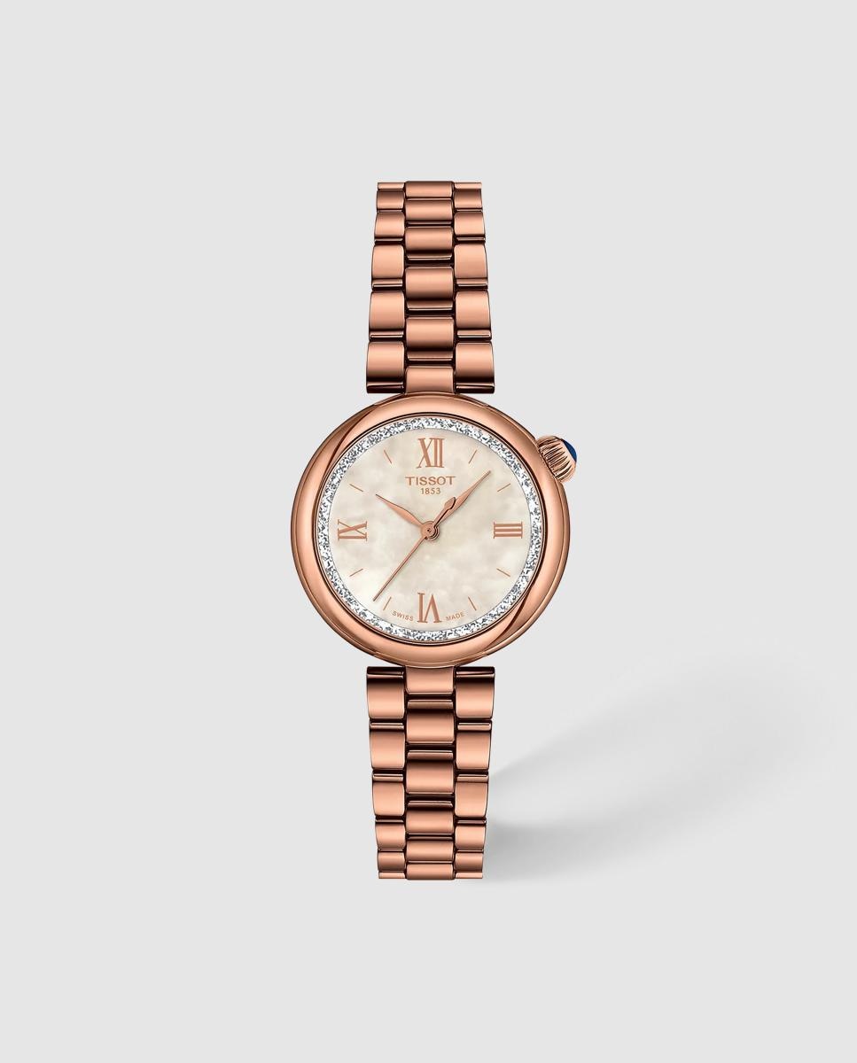 Imagen 0 de Reloj de mujer tissot desir 28mm de acero Rosa
