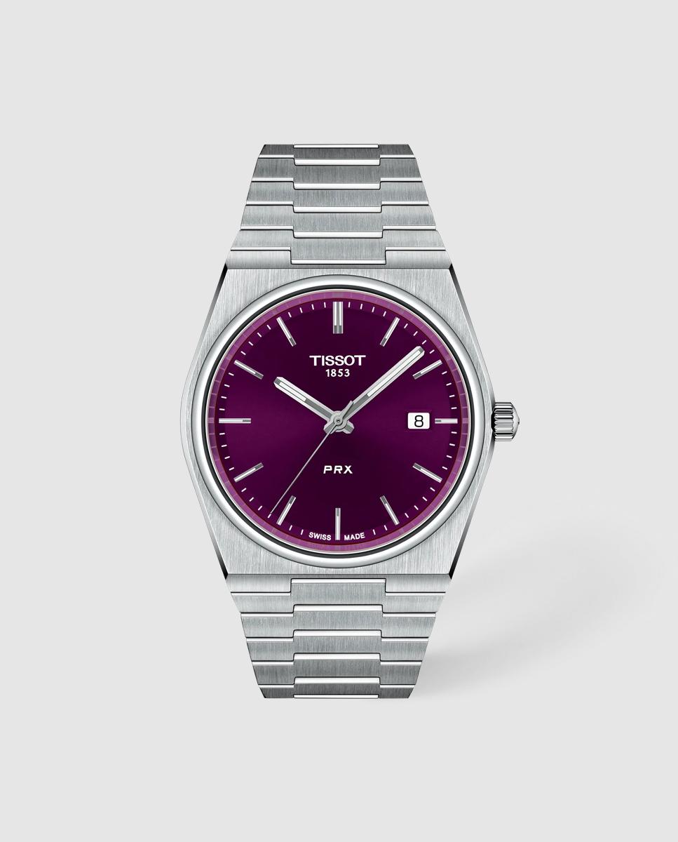 Imagen 0 de Reloj de hombre tissot prx 40mm de acero Plata