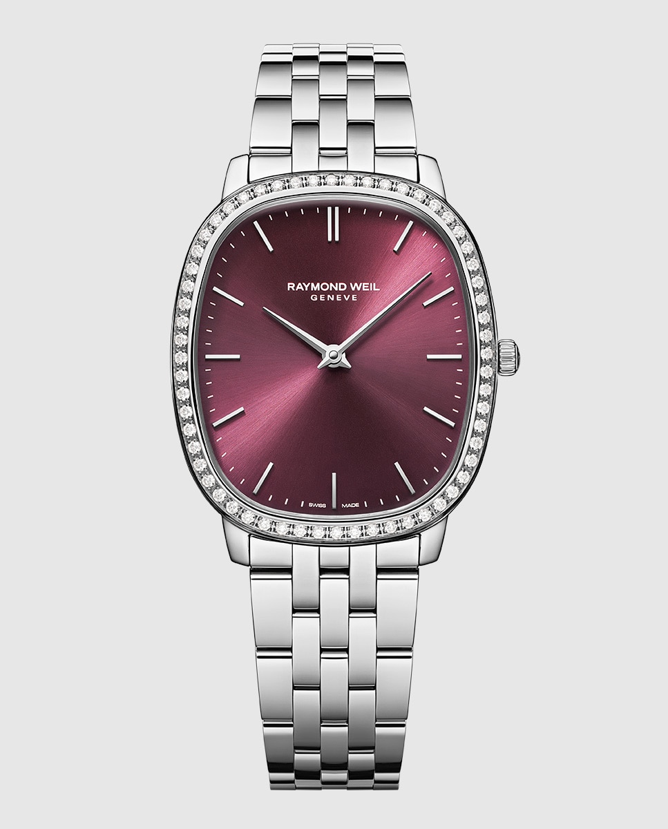 Imagen 1 de Reloj analógico de mujer raymond weil 5280-sts-45001 con armis de acero inoxidable Plata / Rojo