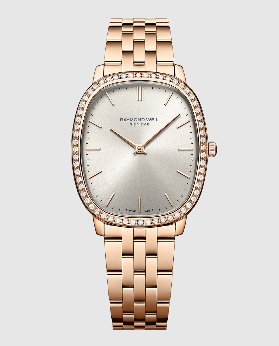 Imagen 0 de Reloj analógico de mujer raymond weil 5280-p5s-64001 con armis de acero inoxidable con oro rosa pvd Oro
