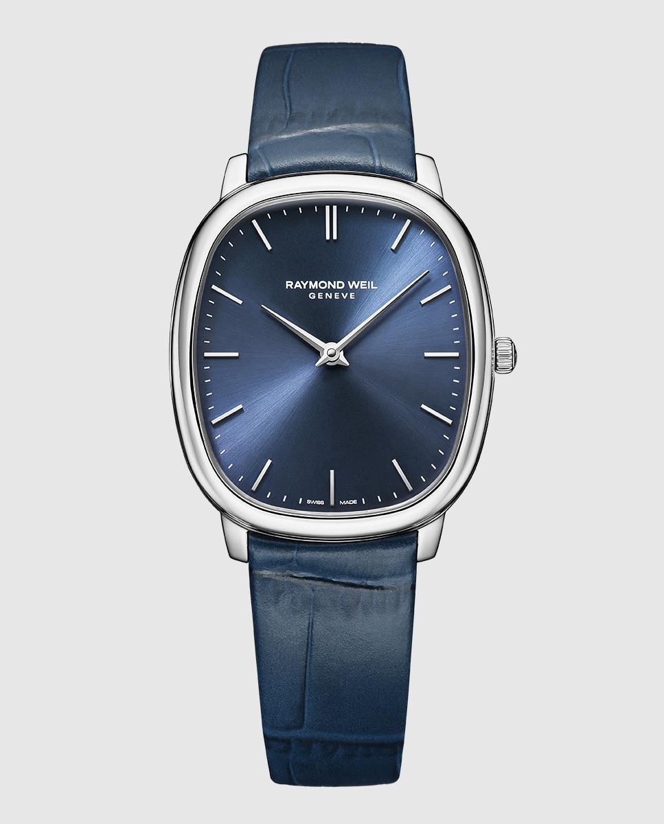 Imagen 0 de Reloj analógico de mujer raymond weil 5280-stc-50001 con correa de piel Azul
