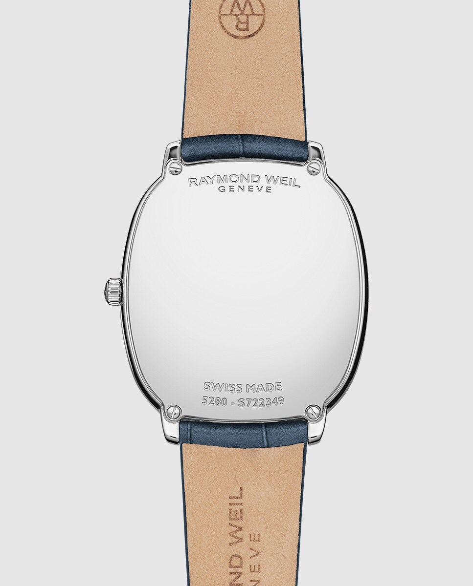 Reloj analógico de mujer raymond weil 5280-stc-50001 con correa de piel - Azul Azul-3