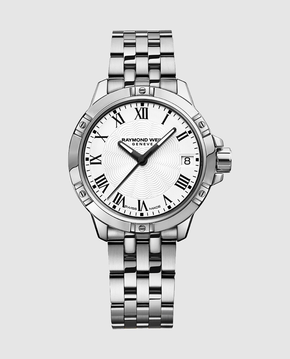 Reloj de mujer Tango de cuarzo con armis de acero inoxidable Plata-1