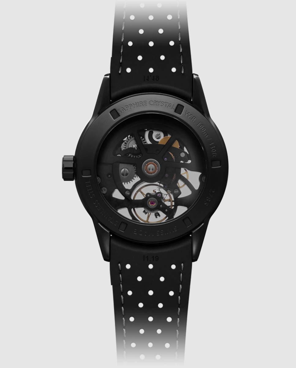 Reloj automático de hombre raymond weil 2785-bkr-20000 con correa de caucho - Negro Negro-3