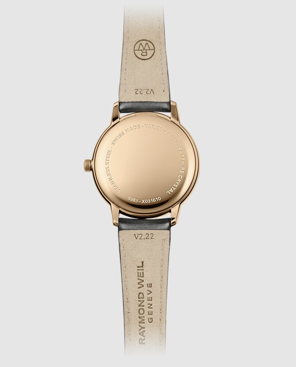 Reloj de mujer Toccata de cuarzo con correa de piel Marrón-2