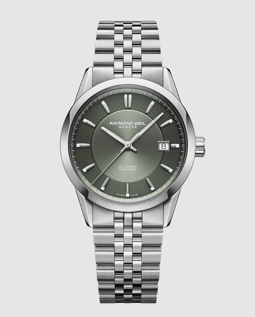 Reloj automático de hombre raymond weil 2771-st-52051 con armis de acero inoxidable - Blanco / Verde Blanco / Verde-1