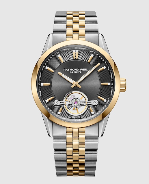 Imagen 0 de Reloj automático de hombre Raymond Weil 2781-STP-60051 con armis bicolor de acero inoxidable con oro amarillo PVD