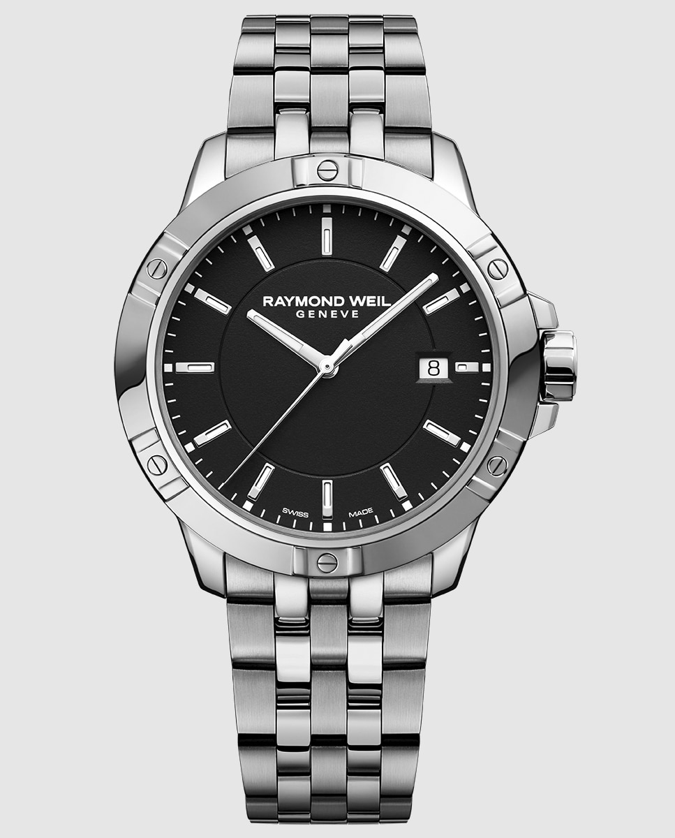 Reloj analógico de hombre raymond weil 8160-st-20041 con armis de acero inoxidable - Negro / Plata Negro / Plata-1