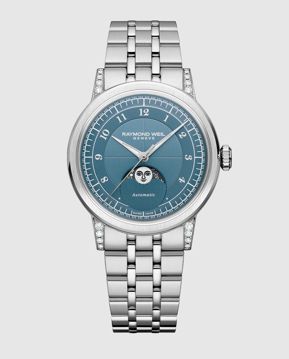 Imagen 0 de Reloj automático de mujer raymond weil 2145-sts-05511 con armis de acero inoxidable Plata