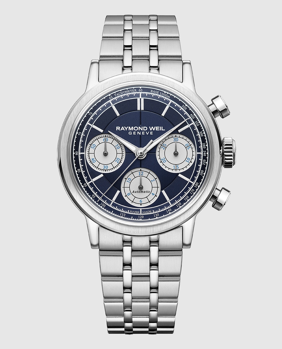 Reloj automático de hombre raymond weil 7765-st-50651 con armis de acero inoxidable Plata Plata-1