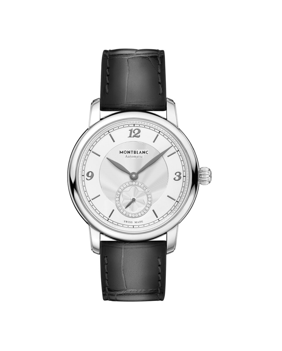 Reloj de hombre Montblanc automático correa de piel - Negro Negro-2