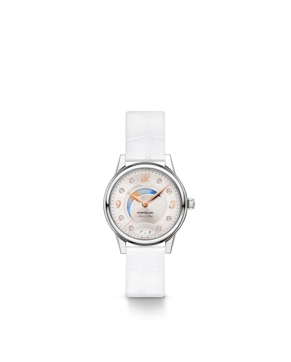 Reloj de mujer Montblanc automático correa de piel - Blanco Blanco-2