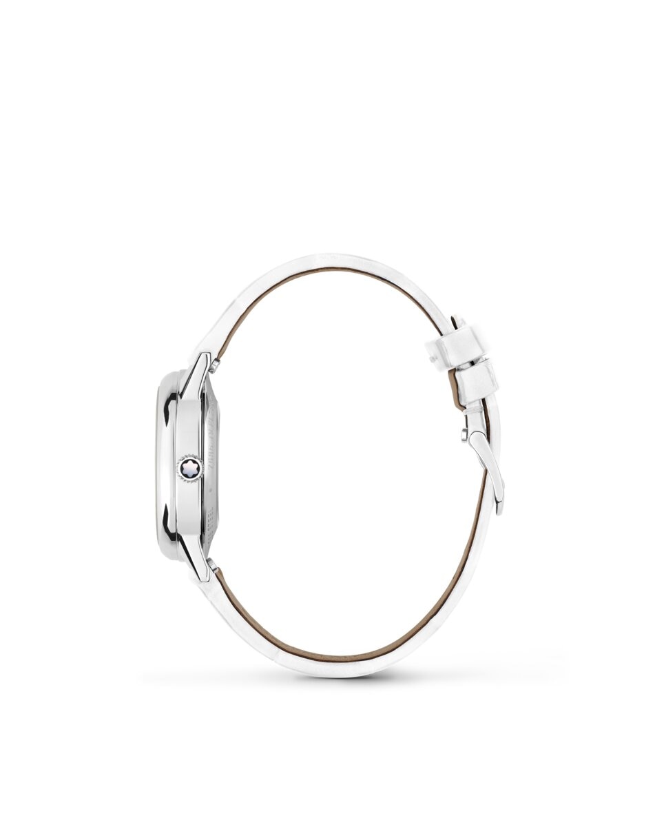 Reloj de mujer Montblanc automático correa de piel - Blanco Blanco-4