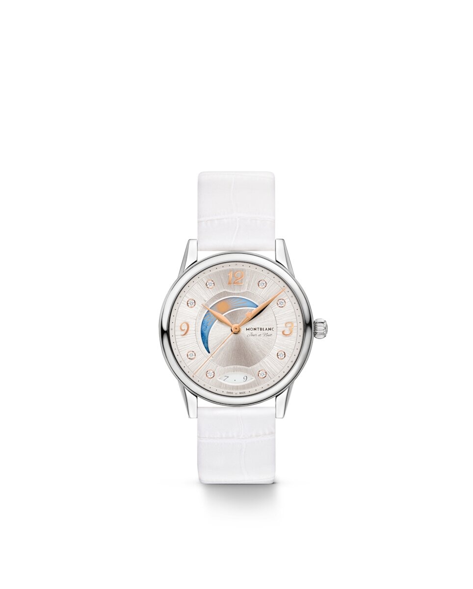Reloj de mujer Montblanc automático correa de piel - Blanco Blanco-2