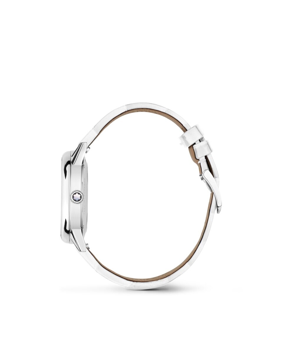 Reloj de mujer Montblanc automático correa de piel - Blanco Blanco-4