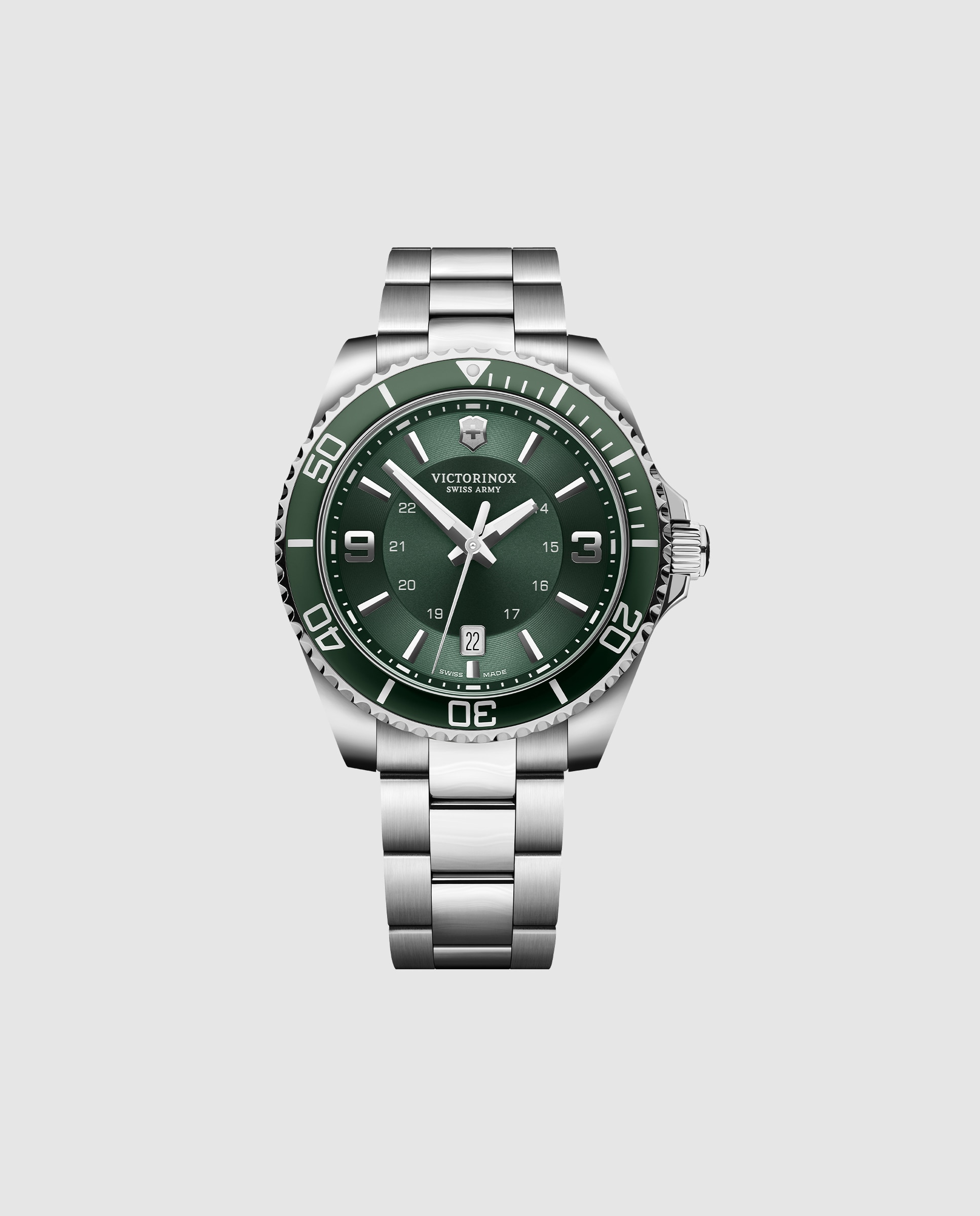 Imagen 0 de Reloj analógico de hombre maverick v241934 de acero y correa plateada gris