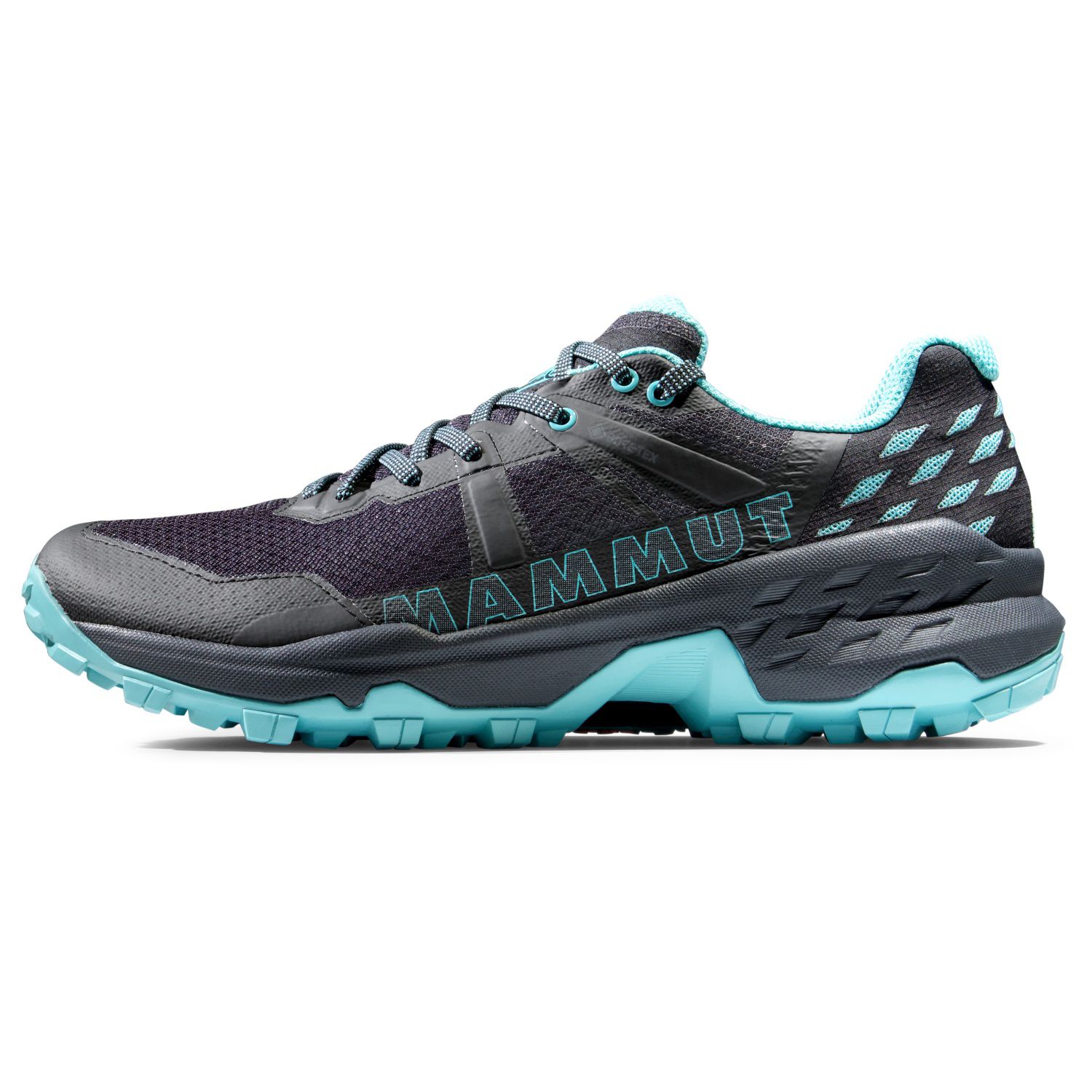 Zapatillas de montaña de mujer SERTIG II Gore-Tex Mammut - Negro / Azul Negro / Azul-3