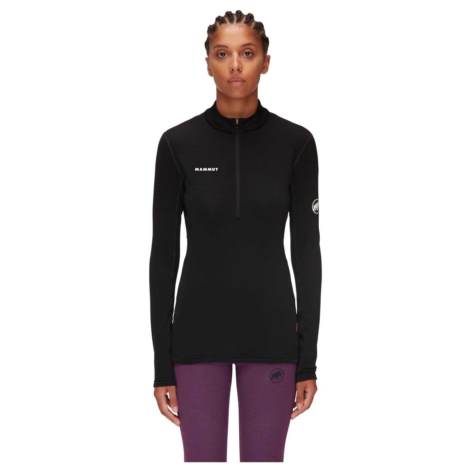 Jersey de montaña de mujer AENERGY HALF ZIP Mammut - Negro Negro-1