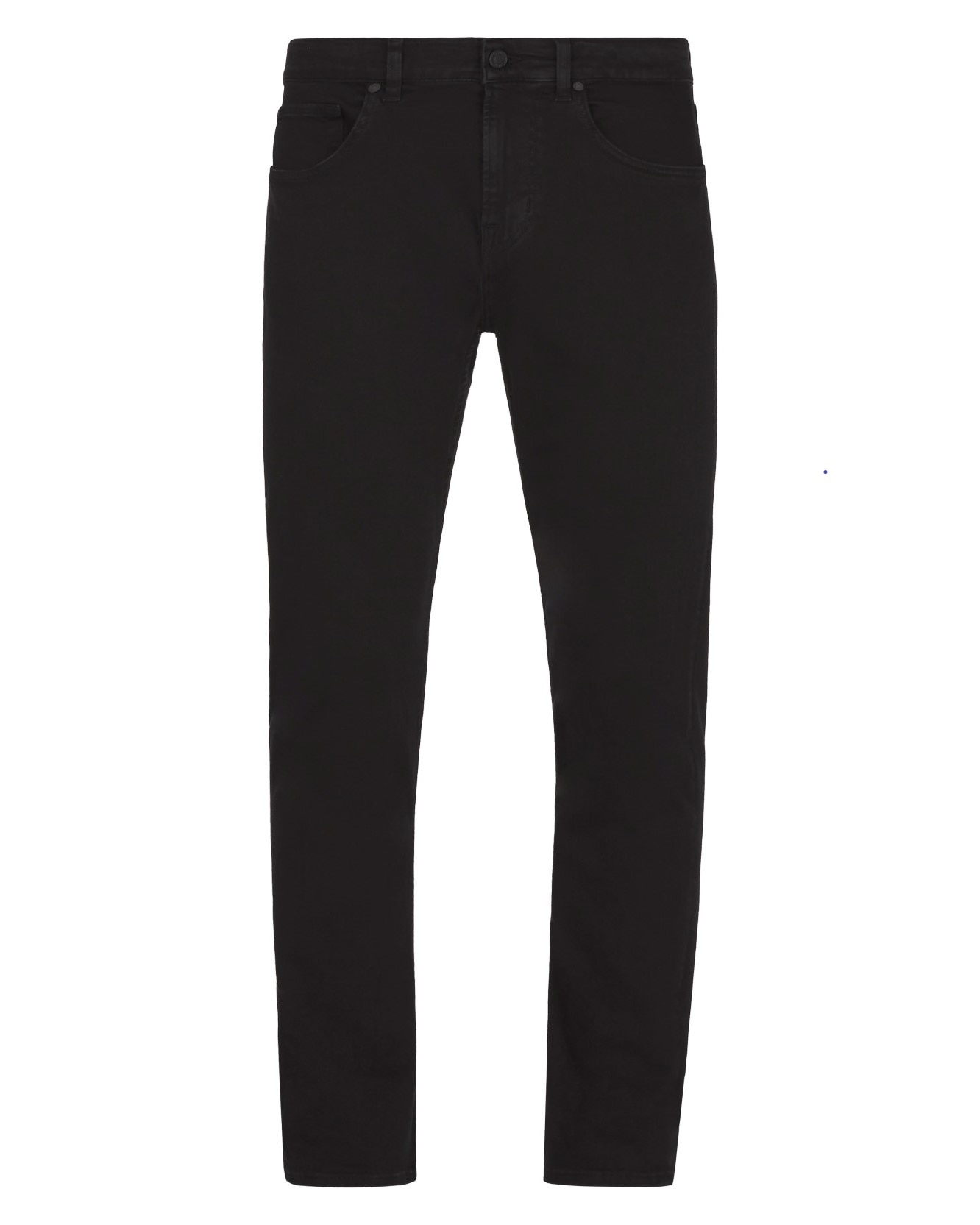 Vaqueros de hombre corte slim de tiro medio en color - 7 For all mankind - Negro Negro-6