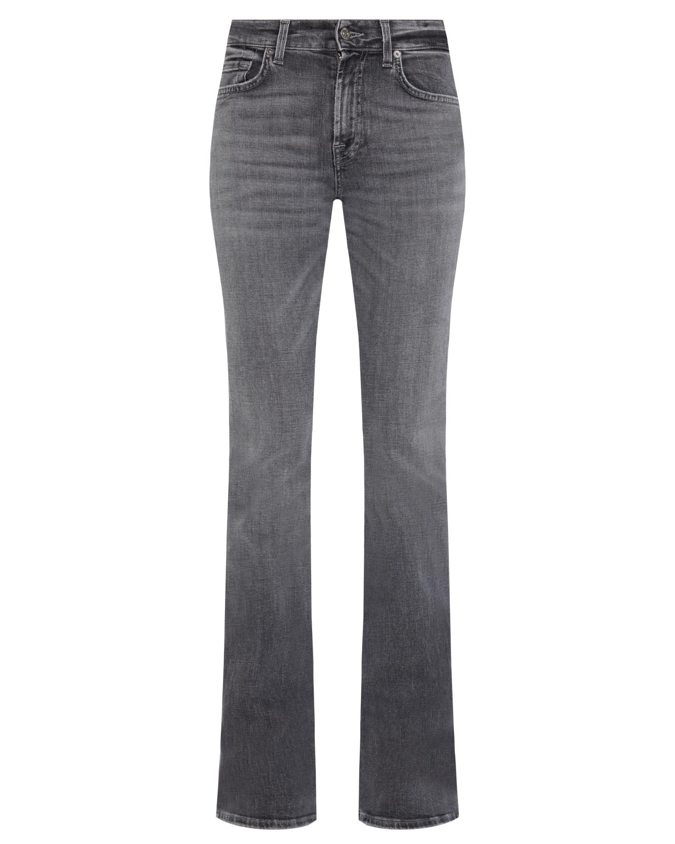 Vaquero campana de mujer bootcut de tiro medio - 7 For all mankind - Gris Gris-6