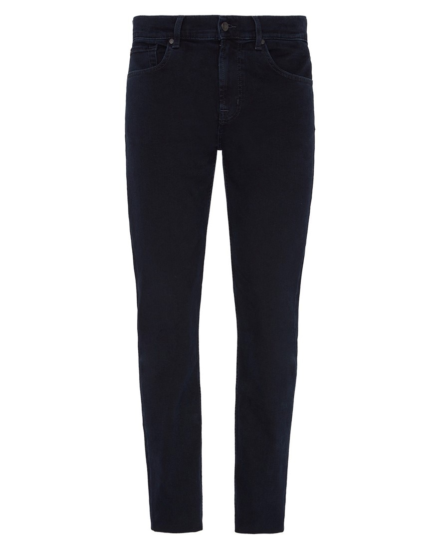 Vaqueros de hombre corte slim de tiro medio en color - 7 For all mankind - Azul marino Azul marino-6