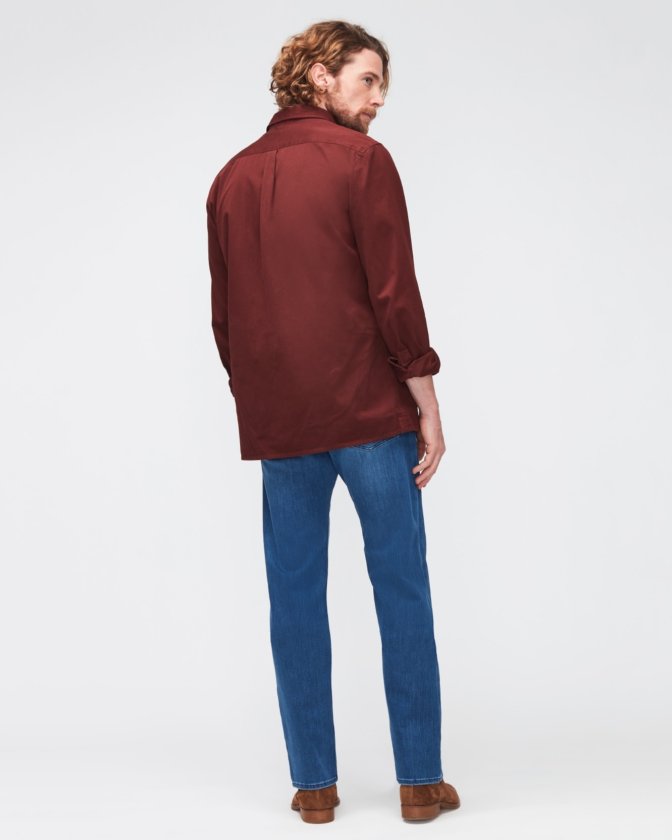 Vaqueros de hombre rectos de tiro medio en color indigo - 7 For all mankind - Azul Azul-4