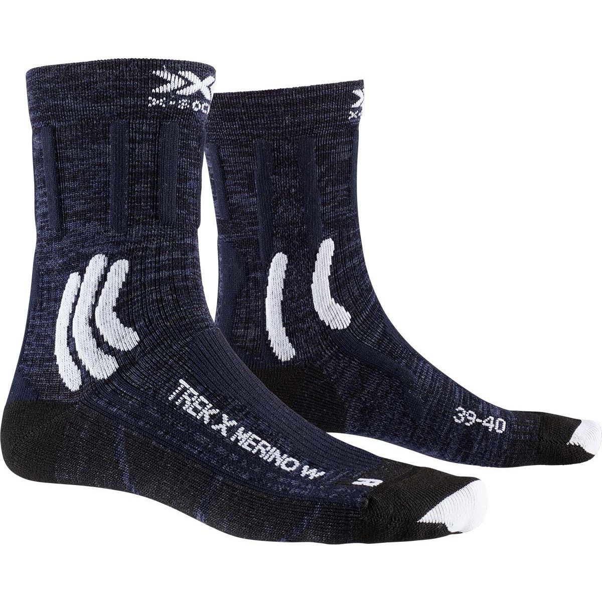 Imagen 1 de Calcetines de montaña de mujer TREK X MERINO X-Socks Morado