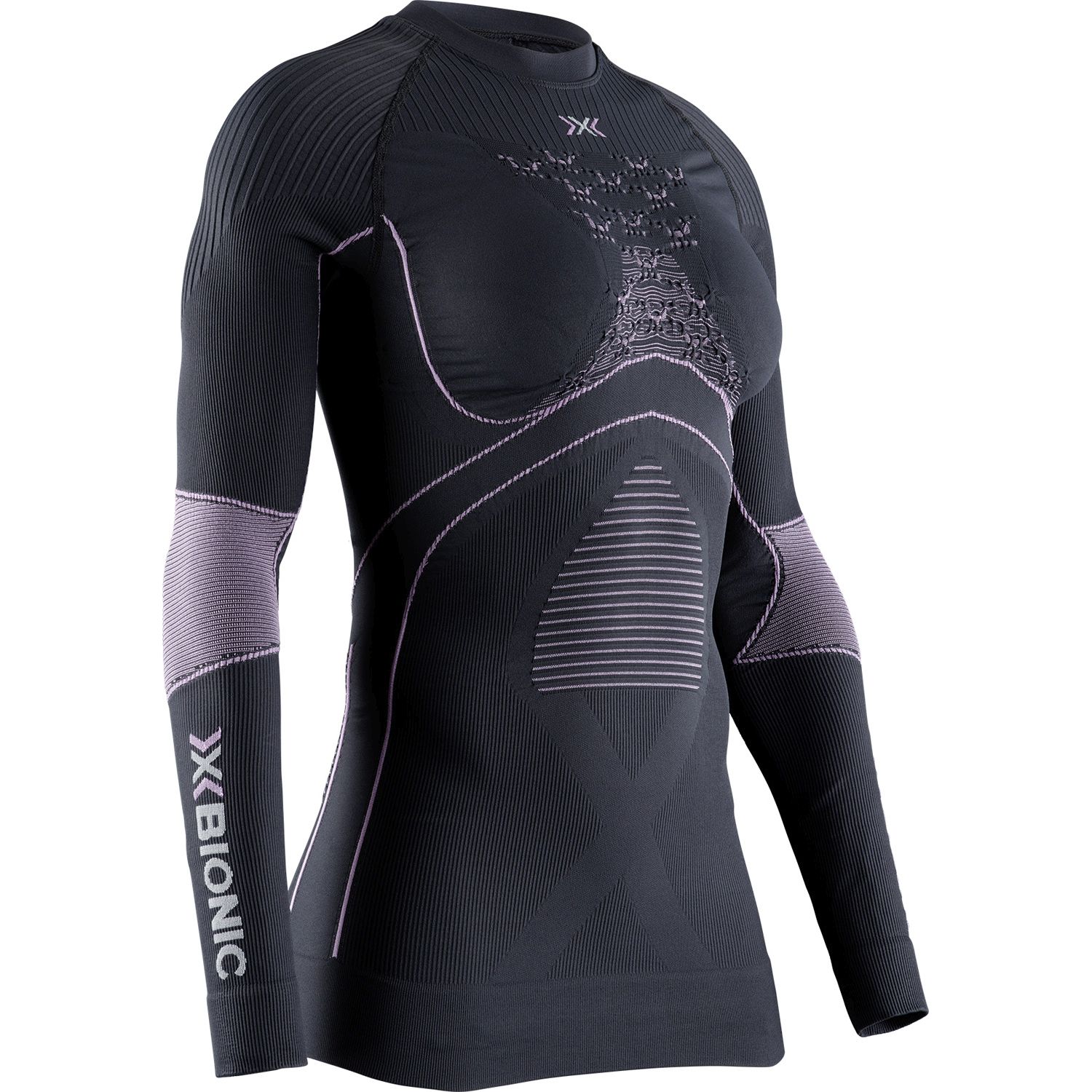 Camiseta de esquí de mujer ENERGY ACCUMULATOR 4 0 X-Bionic - Gris / Rosa Gris / Rosa-3