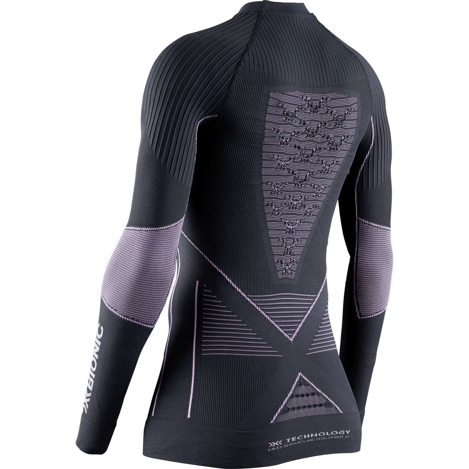 Camiseta de esquí de mujer ENERGY ACCUMULATOR 4 0 X-Bionic - Gris / Rosa Gris / Rosa-4