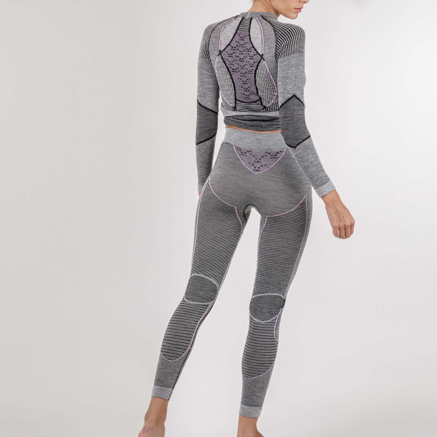 Malha de Esqui MERINO X-Bionic Cinzento-2