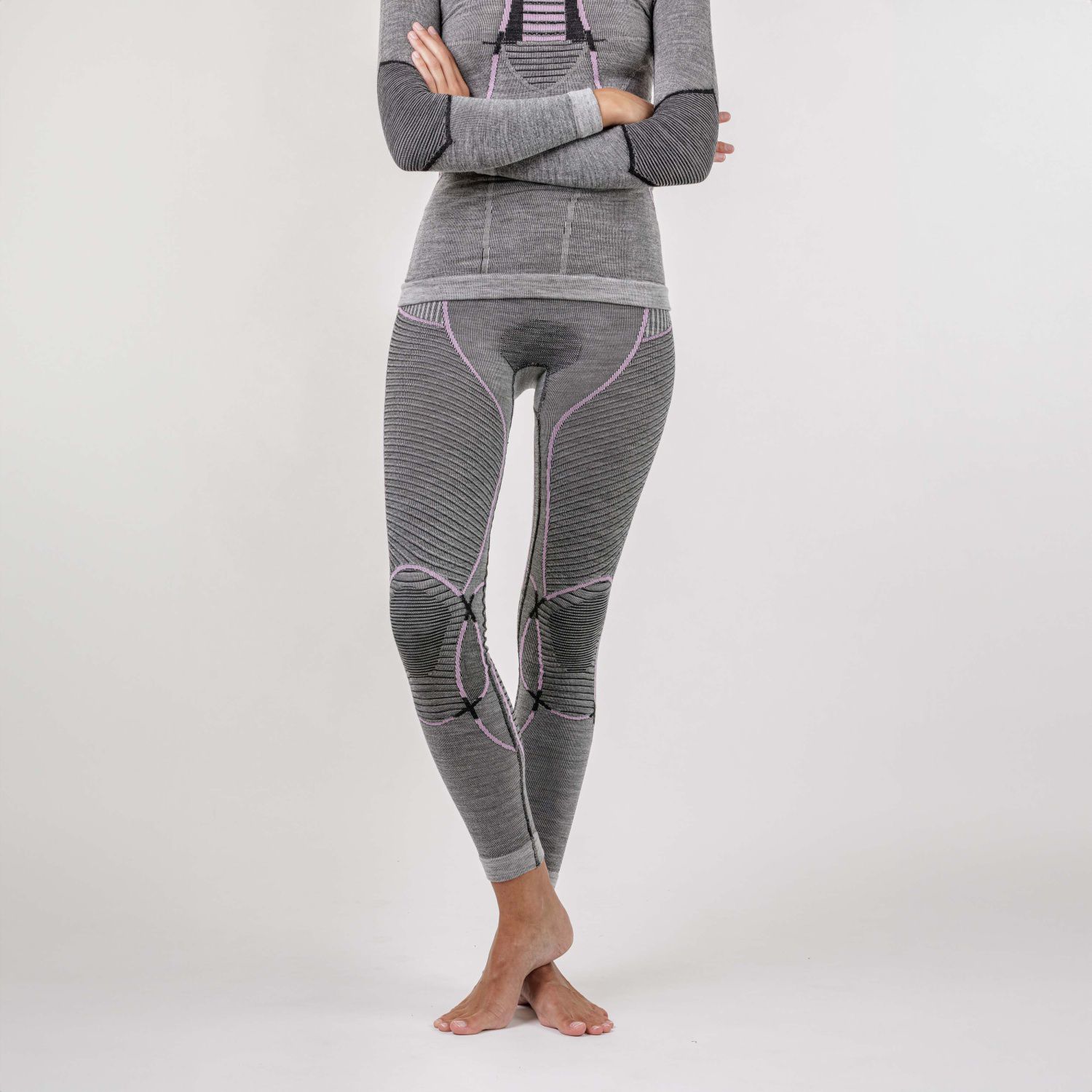 Malha de Esqui MERINO X-Bionic Cinzento-5
