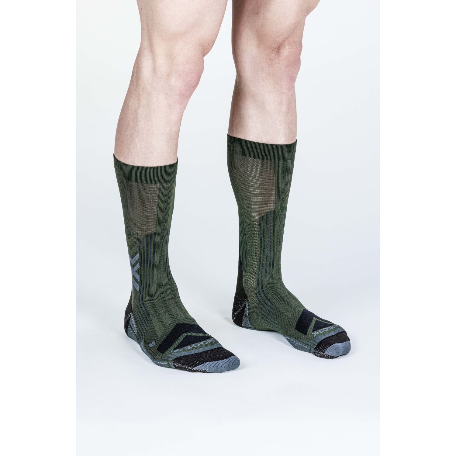 Imagen 3 de Calcetines de montaña unisex EXPERT SILVER CREW X-Socks - Verde Verde