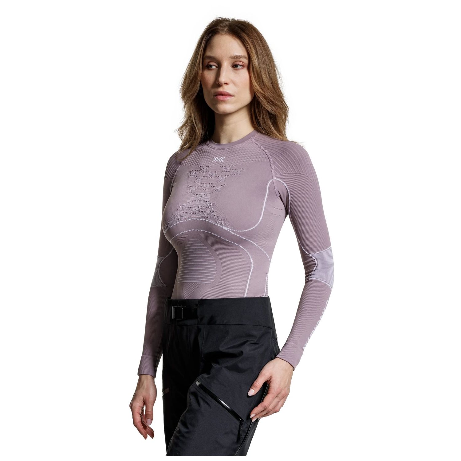 Camiseta de esquí de mujer ENERGY ACCUMULATOR 4 0 X-Bionic - Morado Morado-4