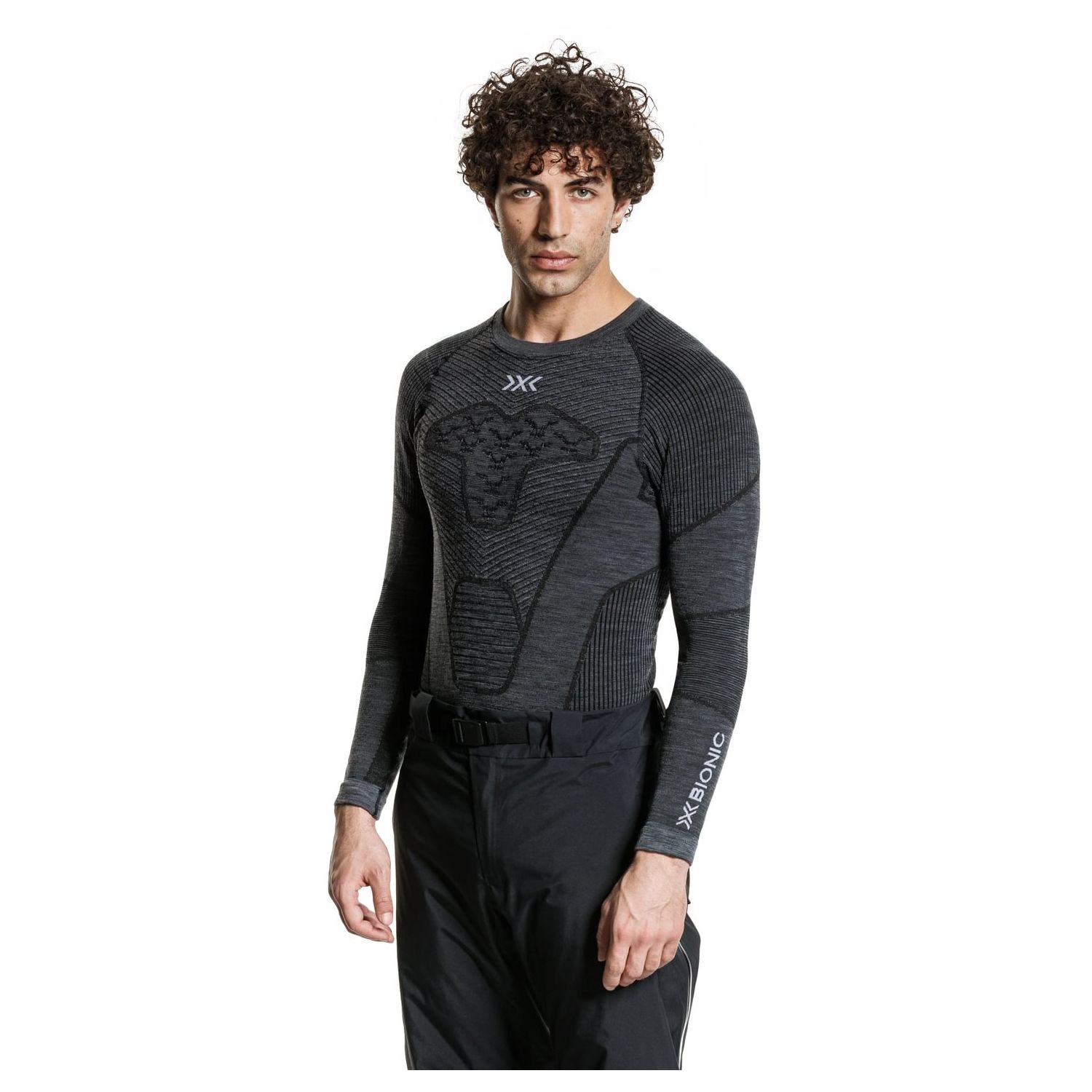 Camiseta de esquí de hombre SYMBIO MERINO X-Bionic - Gris Gris-3