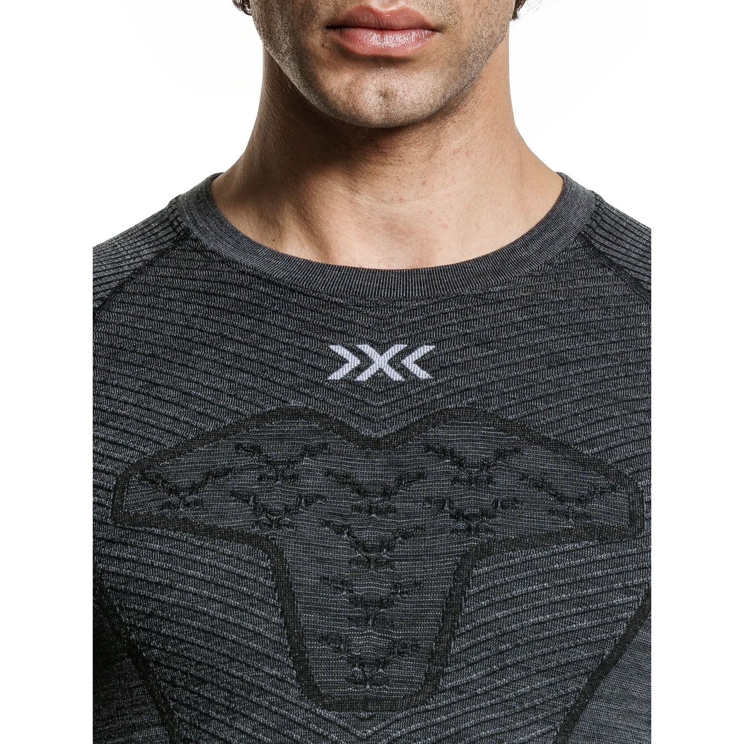 Camiseta de esquí de hombre SYMBIO MERINO X-Bionic - Gris Gris-5