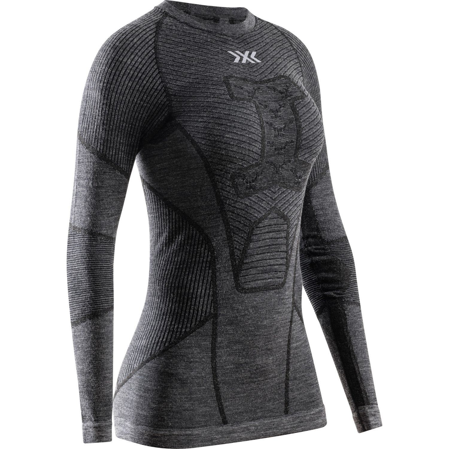 Camiseta de esquí de mujer SYMBIO MERINO X-Bionic - Gris Gris-1