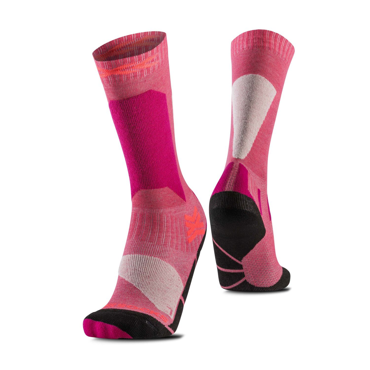 Calcetines de esquí de niños DISCOVER OTC JR X-Socks - Rosa Rosa-1