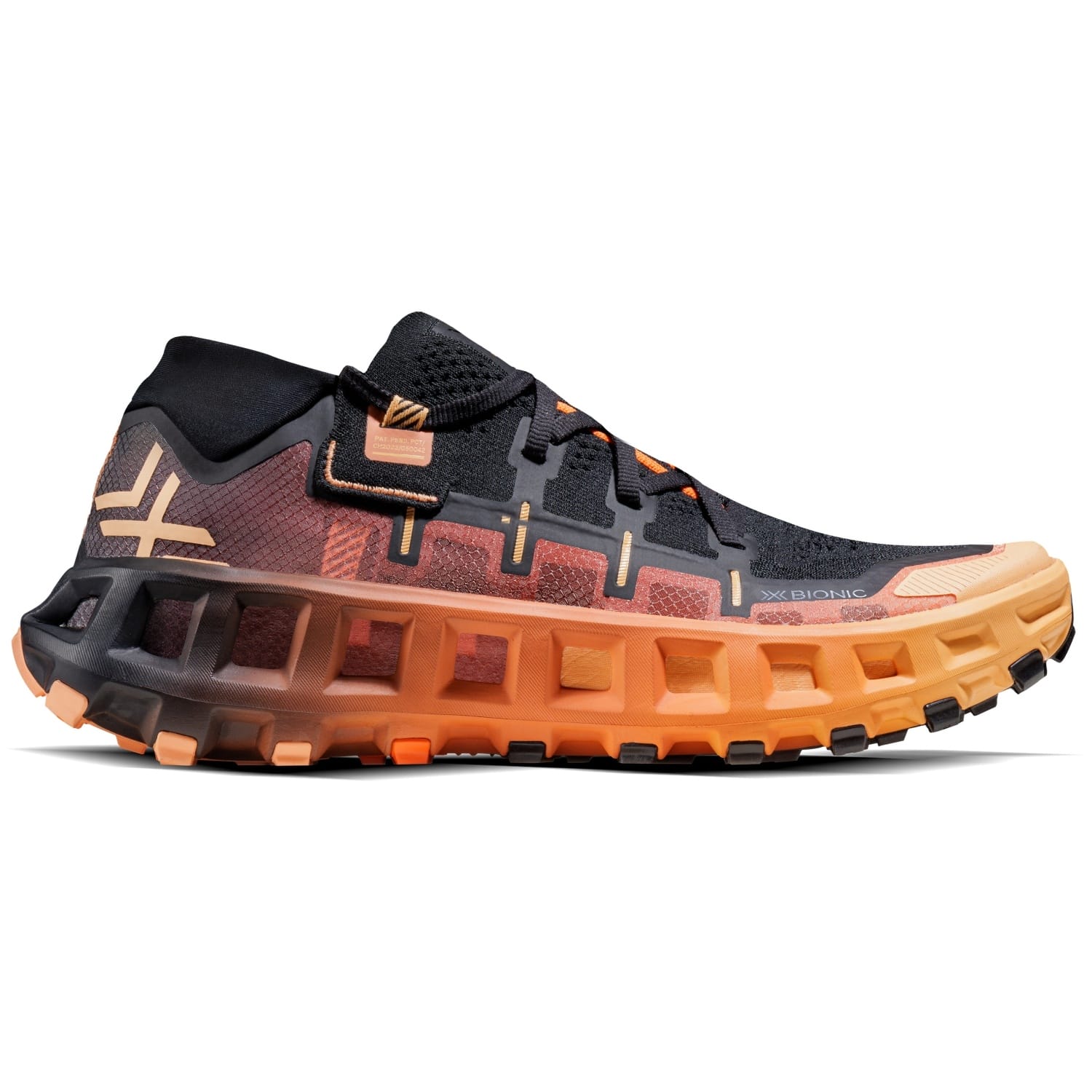 Zapatillas de trail running unisex TERRASKIN X01 + calcetín X-Bionic - Negro / Naranja Negro / Naranja-5