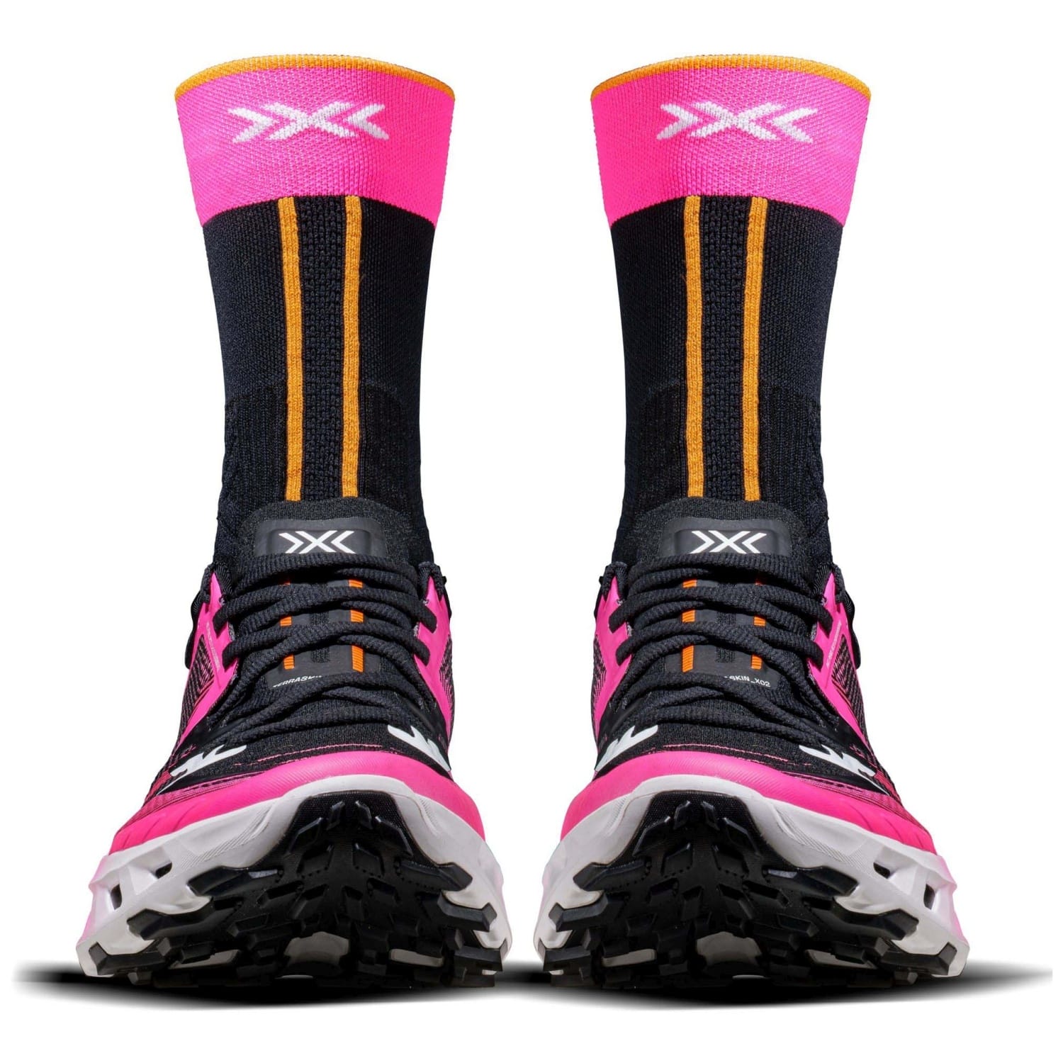 Zapatillas de trail running unisex TERRASKIN X02 + calcetín X-Bionic - Rosa Rosa-4