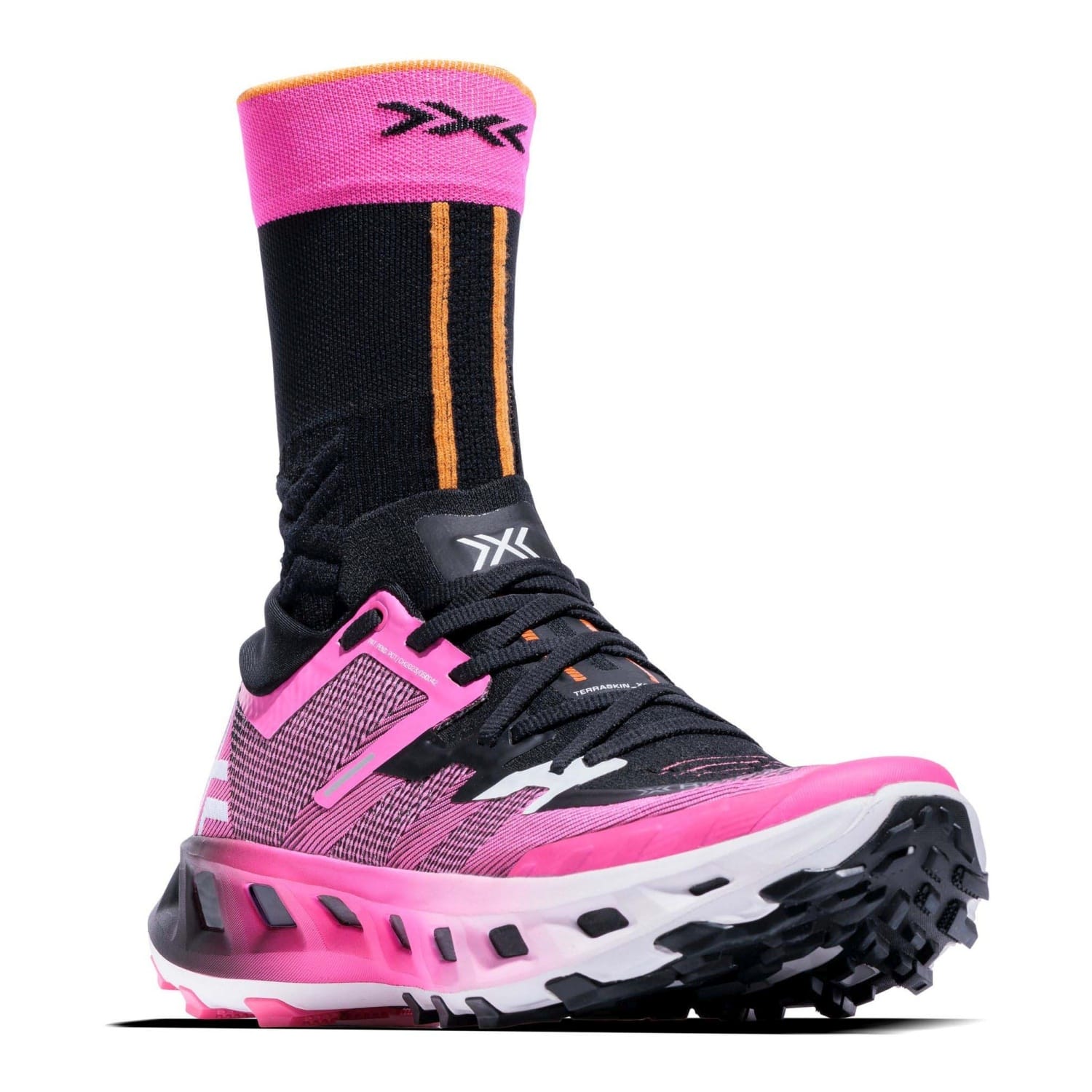 Zapatillas de trail running unisex TERRASKIN X02 + calcetín X-Bionic - Rosa Rosa-5