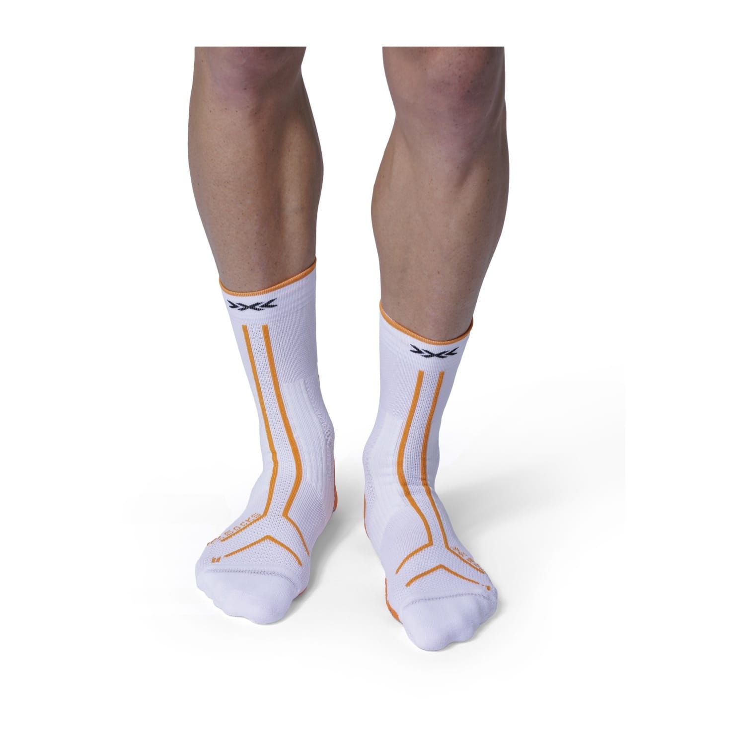 Imagen 2 de Calcetines de trail running unisex TERRASKIN EXPERT CREW X-Socks - Blanco / Naranja Blanco / Naranja